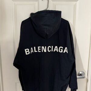 Balenciaga Black Hoodie oversized